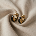 Luminous Onyx Zirconia Earrings