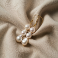 Triple Drop Baroque Pearl Earrings