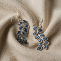 Moonstone Purple Elegant Earrings