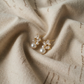 Fresh Water Pearl Blossom Cluster Drop Studs