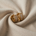 Mini Baguette Zirconia Hoop Earrings