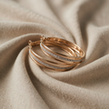 Retro Gold Hoop Earrings