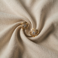 Zircon Knot Stud Earrings