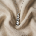 White Gold Infinity Zirconia Necklace