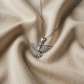 White Gold Phoenix Zirconia Necklace