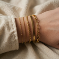 Boho Retro Cuban Bracelet Set