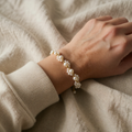Pearl Blossom Cluster Chain Bracelet