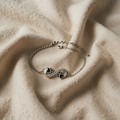 Armbånd med uendelig symbol og kubisk zirkonia, kæledyrspotevedhæng