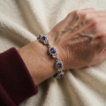 Iridessa Violetthorn armbånd hvidguldfarvet