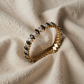 Marquise Zirconia Onyx Bracelet