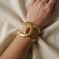 Elegant dobbelt gyldent armbånd