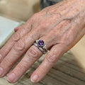 Violetis Krone Ring Sæt | Hvidguld