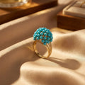 Bohemian Layered Turquoise Stone Beads Ring
