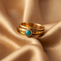 Boheme turkis ring med flere lag