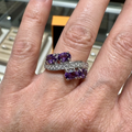 Lavendel Strøm Ring | Hvidguld