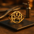 Stainless Steel Open Paw Ring – Lightweight & Stylish
