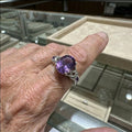 Ametyst Knude Ring | Hvidguld