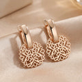 Elegant Mandala Hollow Earrings