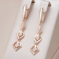 Sleek Square Link Earrings