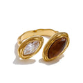 Dobbelt Marquise Bypass Ring
