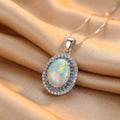 Bohemian Egg-Shaped Aquamarine Pendant
