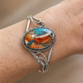 Vintage Bangle med Oval Sten