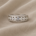 Chunky brolagt zirkonring