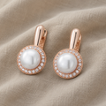 Elite Pearl Drop Rose Gold Ring