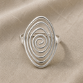 Hollow Spiral Luksuriøs Ring