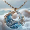 Exotisk halskæde "Ocean's Edge"