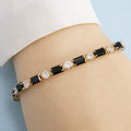 Bohemian Statement Onyx Armbånd