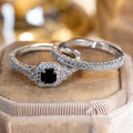 Sort Onyx Radiant Ring