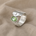 Radiant Pastoral zirkonia ring
