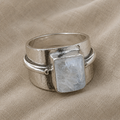 Retro Boho Moonstone Ring