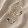 Spiral Hoop Minimalist Earrings