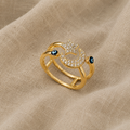 Strålende Ring med Onde Øje