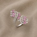Tidløs Rosa Statement-ring