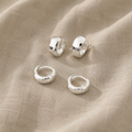 Timeless Sculpted Gold Hoop Earrings