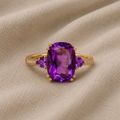 Udsøgt Guldring med Cubic Zirconia