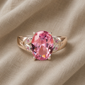 Yndefuld Ring med Rosa Sten
